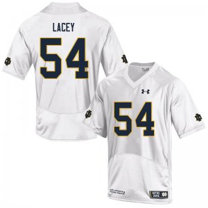 Notre Dame Fighting Irish Men's Jacob Lacey #54 White Under Armour Authentic Stitched College NCAA Football Jersey KON2399SB